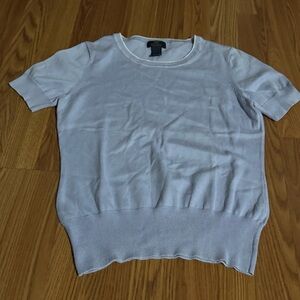 Brooks Brother Women’s Lavender Purple Short Sleeve Sweater Top Preppy Classic